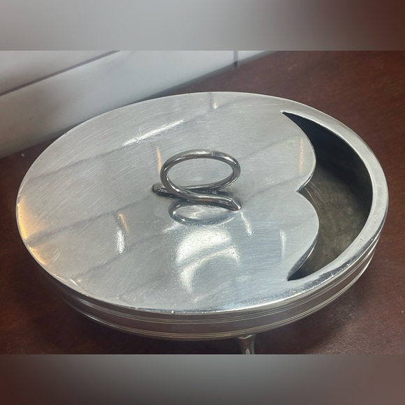 Antique Walker & Hall Non-Stain Silver Plated Moustache Pedestal Spoon Warmer - Picture 7 of 13